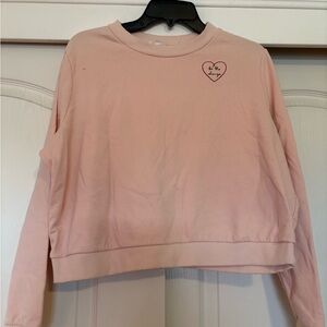 BP Pink Heart Embroidered Sweatshirt